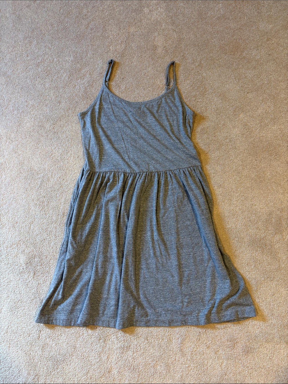 Grey sleeveless Gap sundress